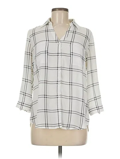 Pre-owned Fortune + Ivy 3/4 Sleeve Blouse In Gray