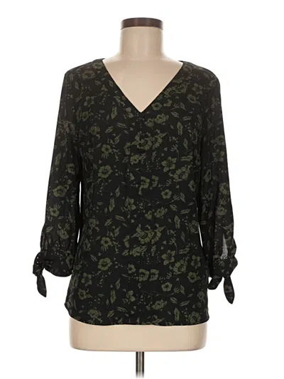 Pre-owned Fortune + Ivy 3/4 Sleeve Blouse In Green
