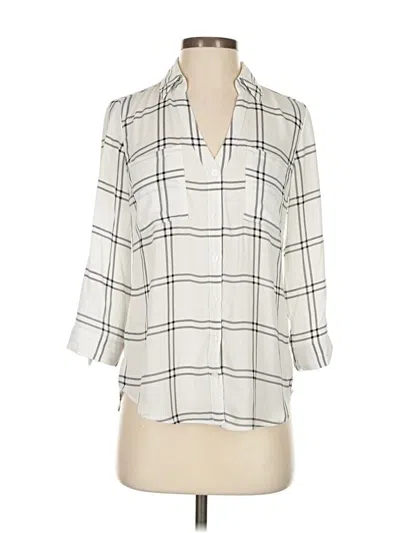 Pre-owned Fortune + Ivy 3/4 Sleeve Blouse In Ivory