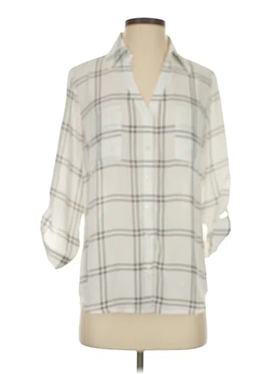 Pre-owned Fortune + Ivy 3/4 Sleeve Blouse In Ivory