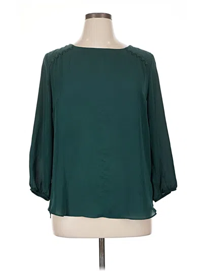 Pre-owned Fortune + Ivy 3/4 Sleeve T-shirt In Blue