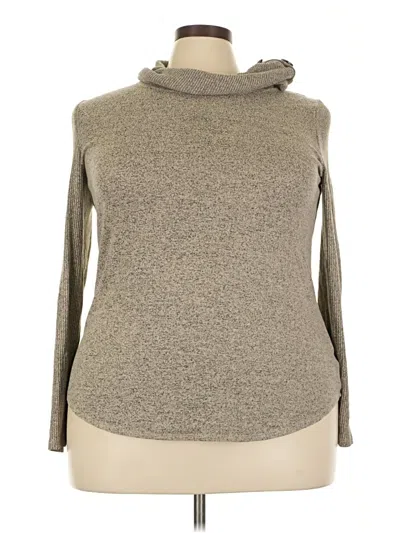 Pre-owned Fortune + Ivy 3/4 Sleeve Turtleneck In Gray