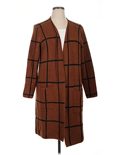 Pre-owned Fortune + Ivy Cardigan Sweater In Brown