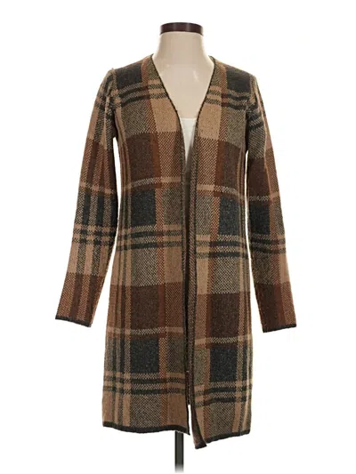 Pre-owned Fortune + Ivy Cardigan Sweater In Brown