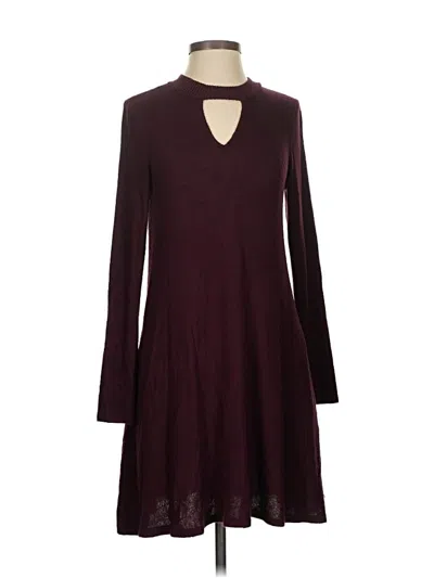 Pre-owned Fortune + Ivy Cardigan Sweater In Burgundy