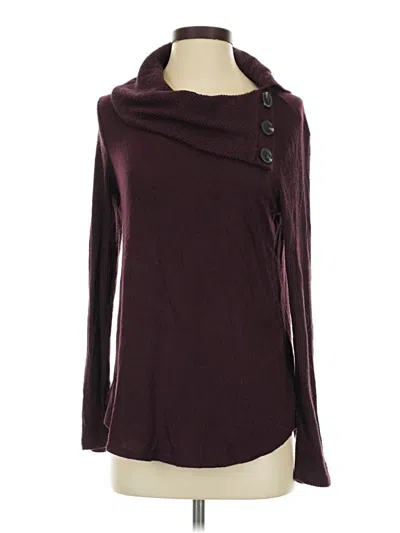 Pre-owned Fortune + Ivy Cardigan Sweater In Burgundy