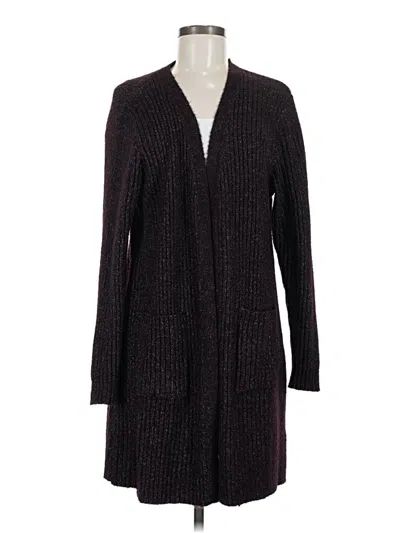 Pre-owned Fortune + Ivy Cardigan Sweater In Burgundy