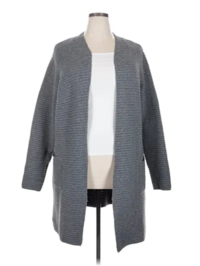 Pre-owned Fortune + Ivy Cardigan Sweater In Gray