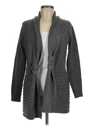 Pre-owned Fortune + Ivy Cardigan Sweater In Gray