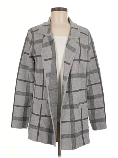 Pre-owned Fortune + Ivy Cardigan Sweater In Gray