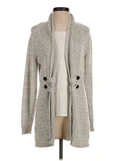 Pre-owned Fortune + Ivy Cardigan Sweater In Gray
