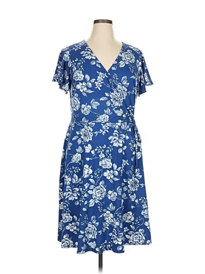 Pre-owned Fortune + Ivy Casual Dress In Blue