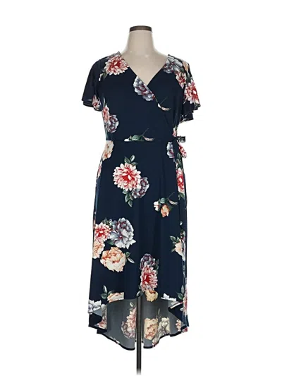 Pre-owned Fortune + Ivy Casual Dress In Blue