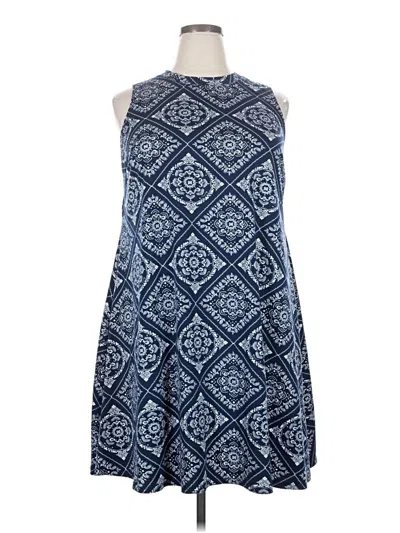 Pre-owned Fortune + Ivy Casual Dress In Blue