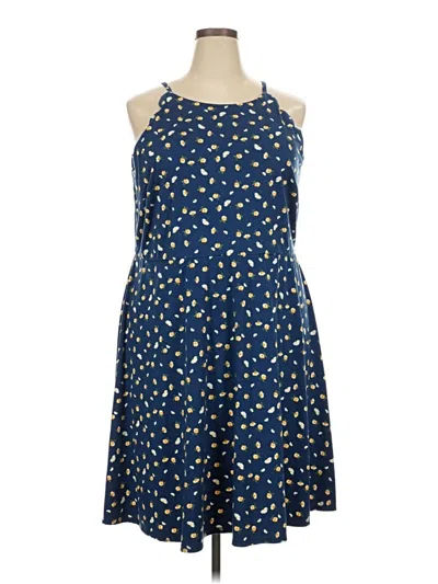 Pre-owned Fortune + Ivy Casual Dress In Blue