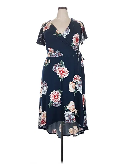 Pre-owned Fortune + Ivy Casual Dress In Blue
