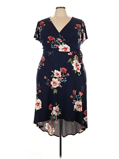 Pre-owned Fortune + Ivy Casual Dress In Blue