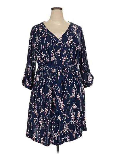 Pre-owned Fortune + Ivy Casual Dress In Blue