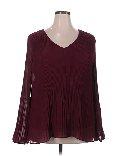 Pre-owned Fortune + Ivy Casual Dress In Burgundy