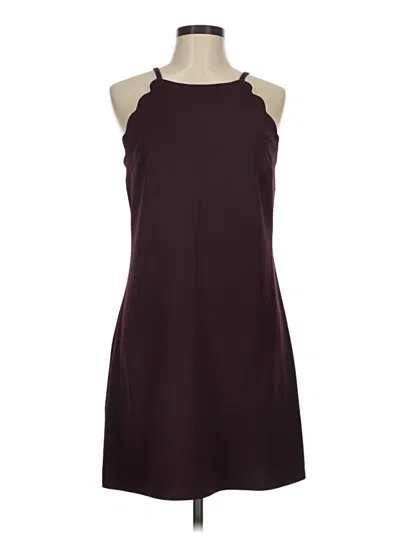 Pre-owned Fortune + Ivy Casual Dress In Burgundy
