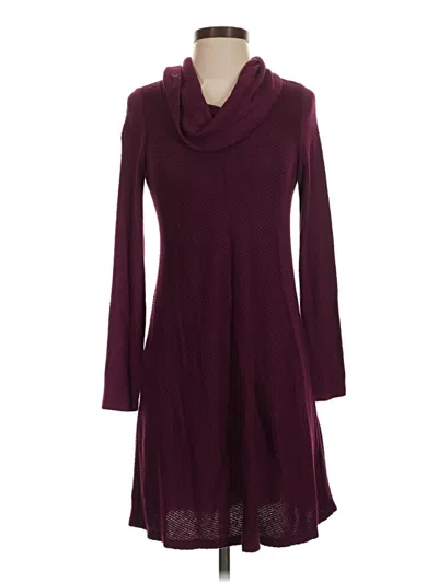 Pre-owned Fortune + Ivy Casual Dress In Burgundy