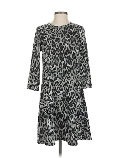 Pre-owned Fortune + Ivy Casual Dress In Gray