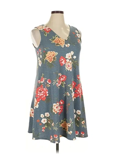 Pre-owned Fortune + Ivy Casual Dress In Gray