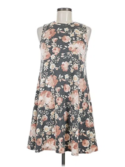 Pre-owned Fortune + Ivy Casual Dress In Gray