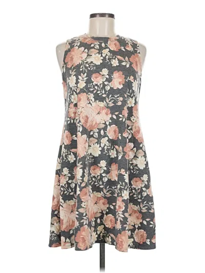 Pre-owned Fortune + Ivy Casual Dress In Gray