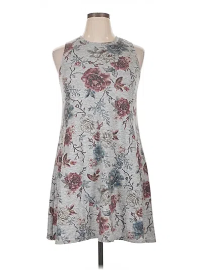 Pre-owned Fortune + Ivy Casual Dress In Gray