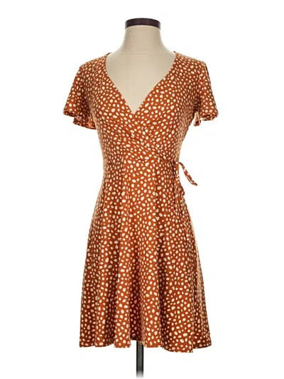 Pre-owned Fortune + Ivy Casual Dress In Orange
