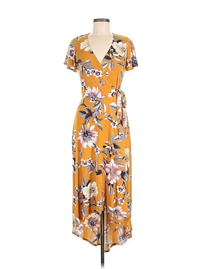 Pre-owned Fortune + Ivy Casual Dress In Yellow