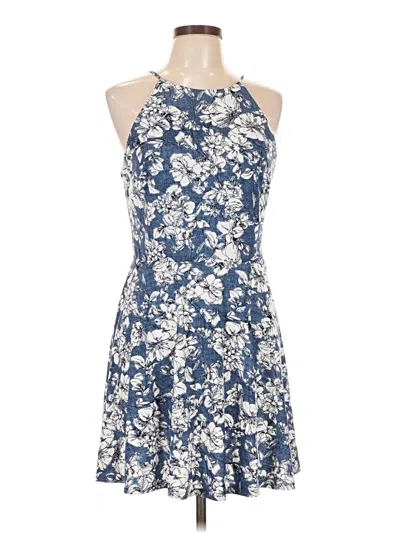 Pre-owned Fortune + Ivy Cocktail Dress In Blue