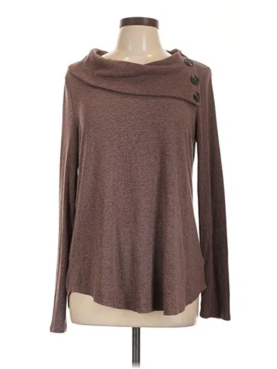 Pre-owned Fortune + Ivy Pullover Sweater In Brown