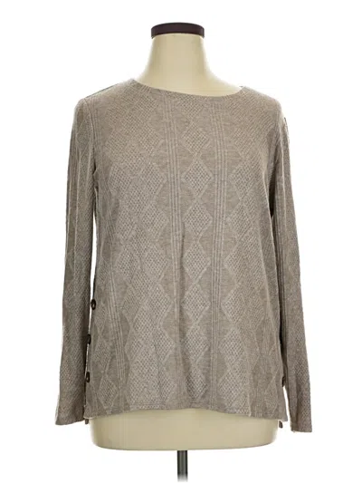 Pre-owned Fortune + Ivy Pullover Sweater In Gray