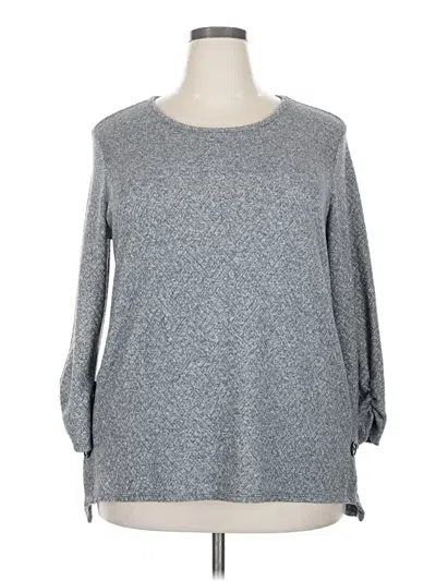 Pre-owned Fortune + Ivy Pullover Sweater In Gray