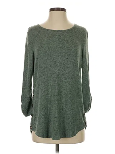 Pre-owned Fortune + Ivy Pullover Sweater In Green