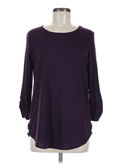 Pre-owned Fortune + Ivy Pullover Sweater In Purple