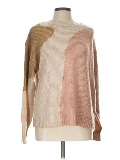 Pre-owned Fortune + Ivy Pullover Sweater In Tan