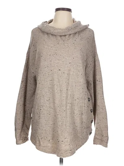 Pre-owned Fortune + Ivy Pullover Sweater In Tan