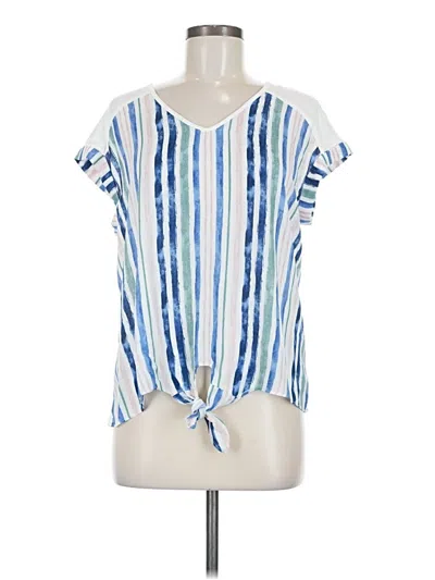Pre-owned Fortune + Ivy Short Sleeve T-shirt In Blue