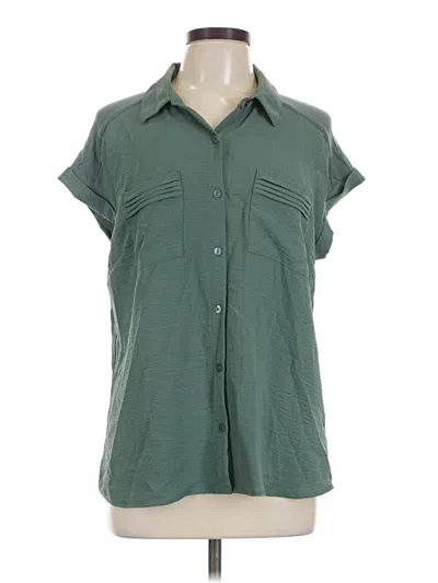 Pre-owned Fortune + Ivy Short Sleeve T-shirt In Green