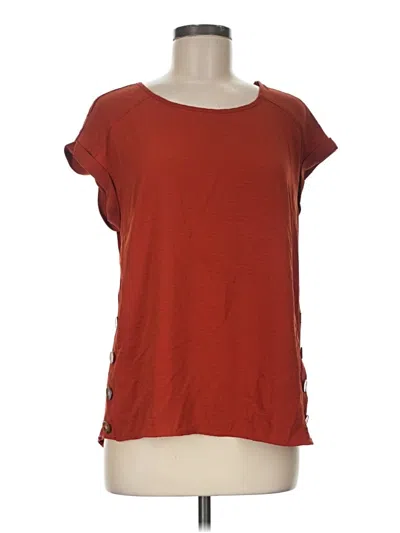 Pre-owned Fortune + Ivy Short Sleeve T-shirt In Red