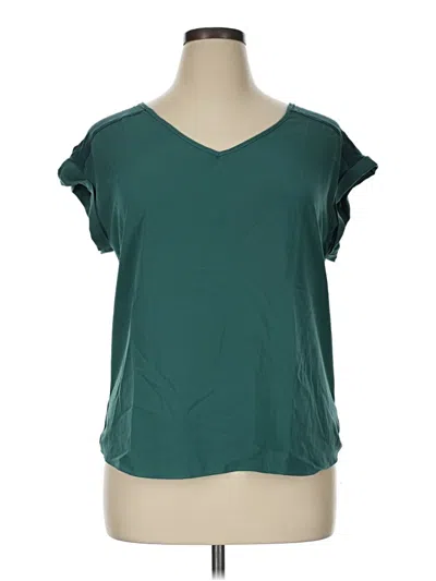 Pre-owned Fortune + Ivy Short Sleeve T-shirt In Teal
