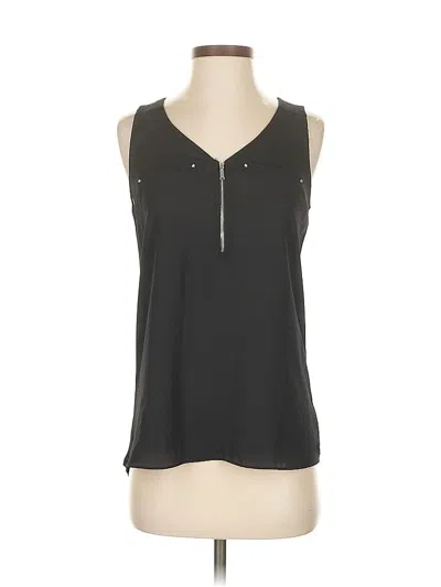 Pre-owned Fortune + Ivy Sleeveless Blouse In Black