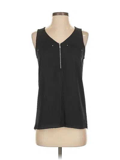 Pre-owned Fortune + Ivy Sleeveless Blouse In Black