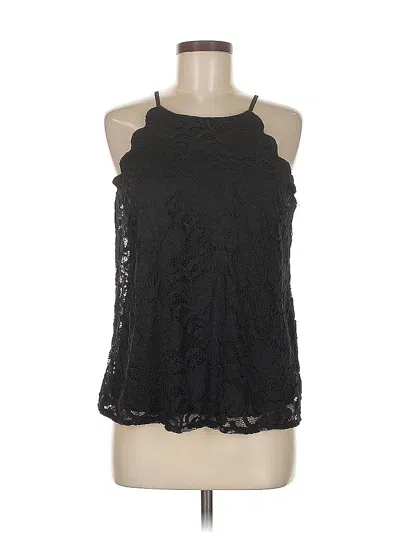 Pre-owned Fortune + Ivy Sleeveless Blouse In Black