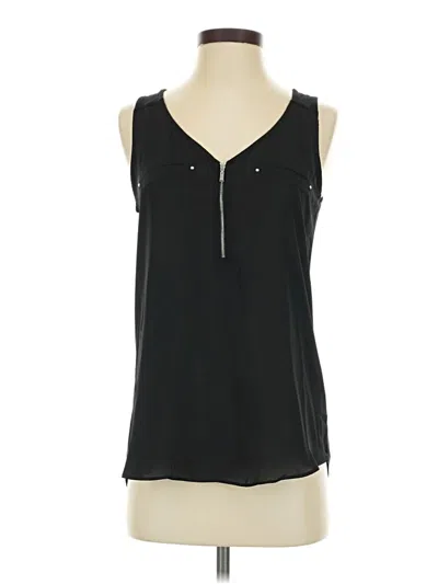 Pre-owned Fortune + Ivy Sleeveless Blouse In Black