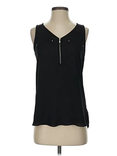 Pre-owned Fortune + Ivy Sleeveless Blouse In Black