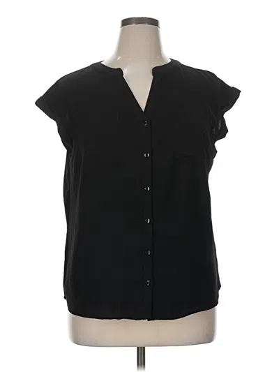 Pre-owned Fortune + Ivy Sleeveless Blouse In Black